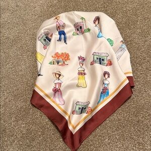 MARIA LUZ RIVAS The Raíces Scarf (Roots Scarf) Bright Colors BEAUTIFUL!